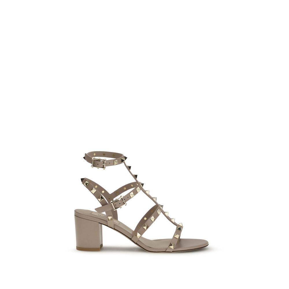 Valentino Garavani Calf Leather Bos Taurus Platform Sandals Glam Steals