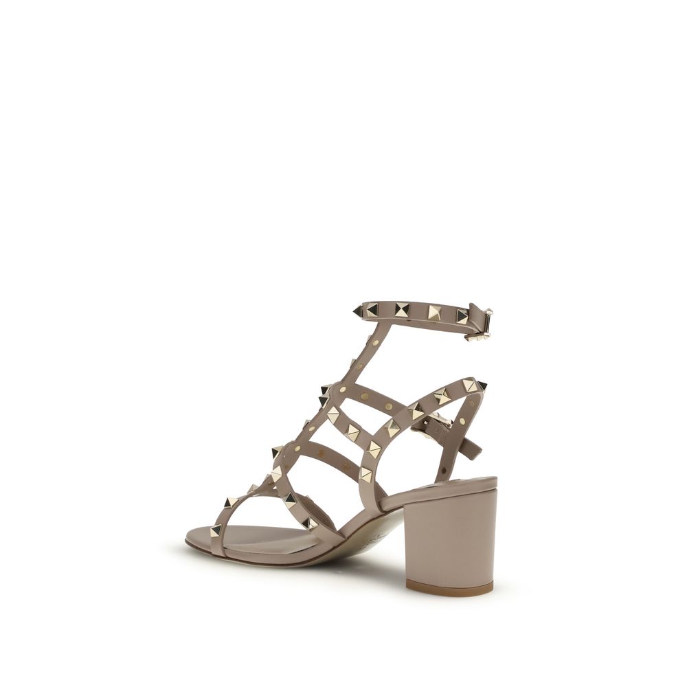 Valentino Garavani Calf Leather Bos Taurus Platform Sandals Glam Steals