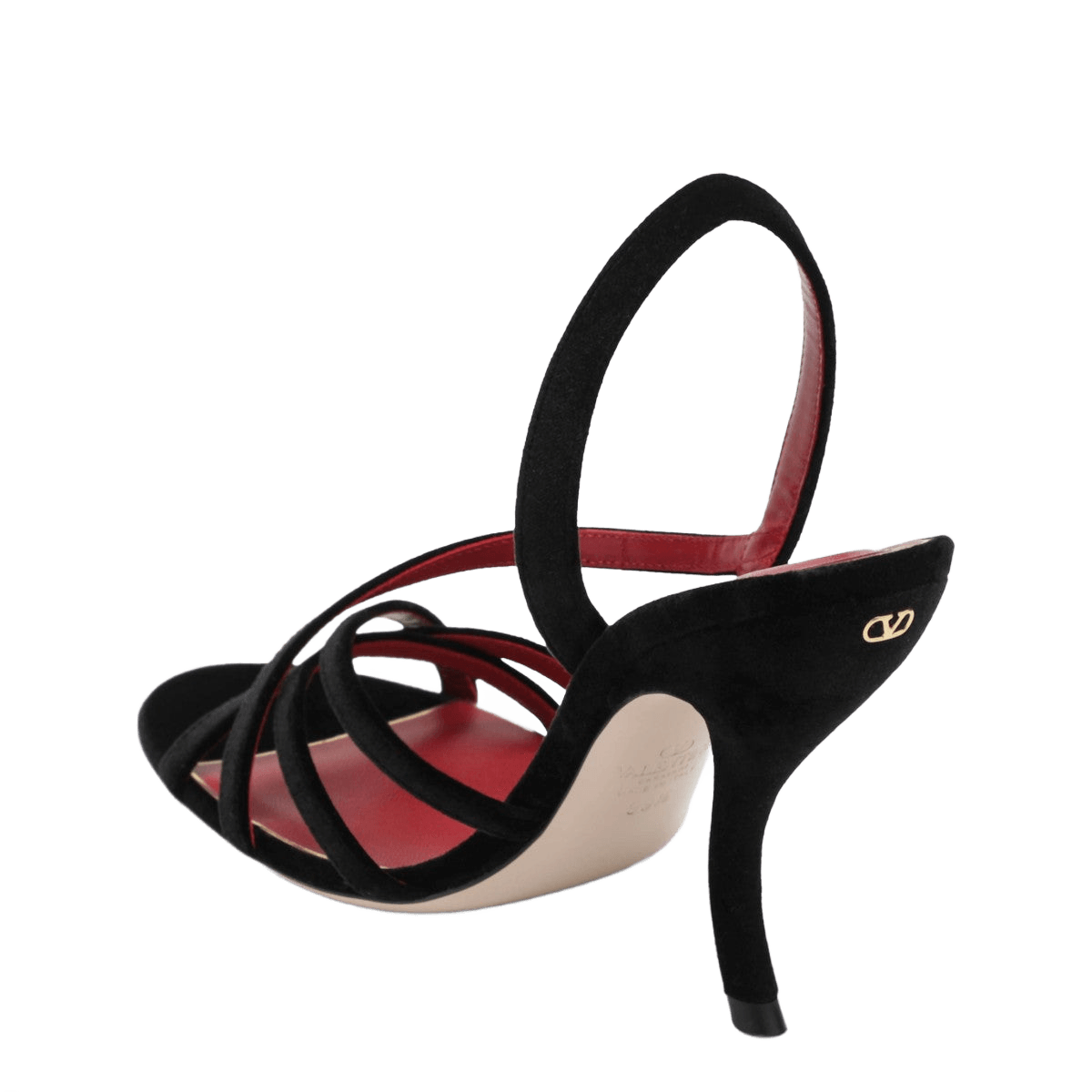 Valentino Garavani Fetishique black velvet sandal Glam Steals