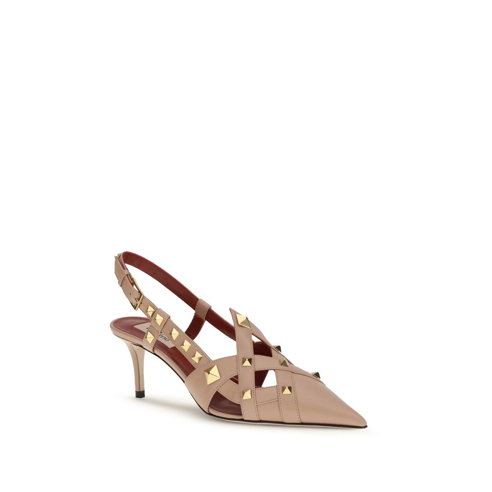 Valentino Garavani Goatskin Mid Heel Glam Steals