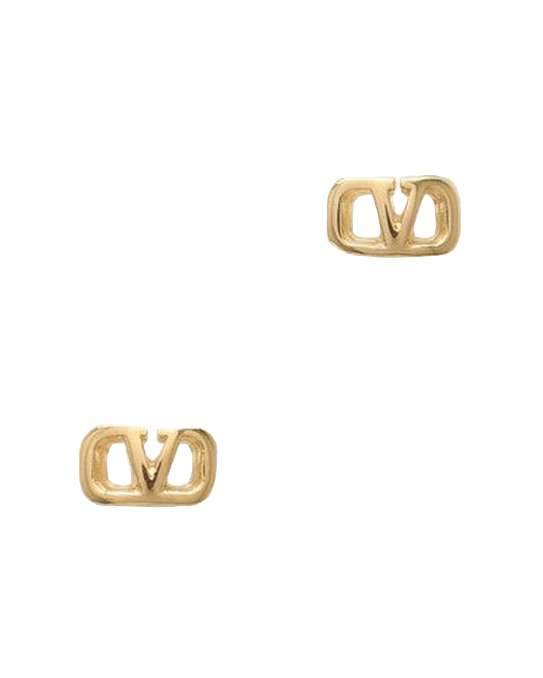 Valentino Garavani Golden Pearl Earrings with Signature Vlogo Glam Steals