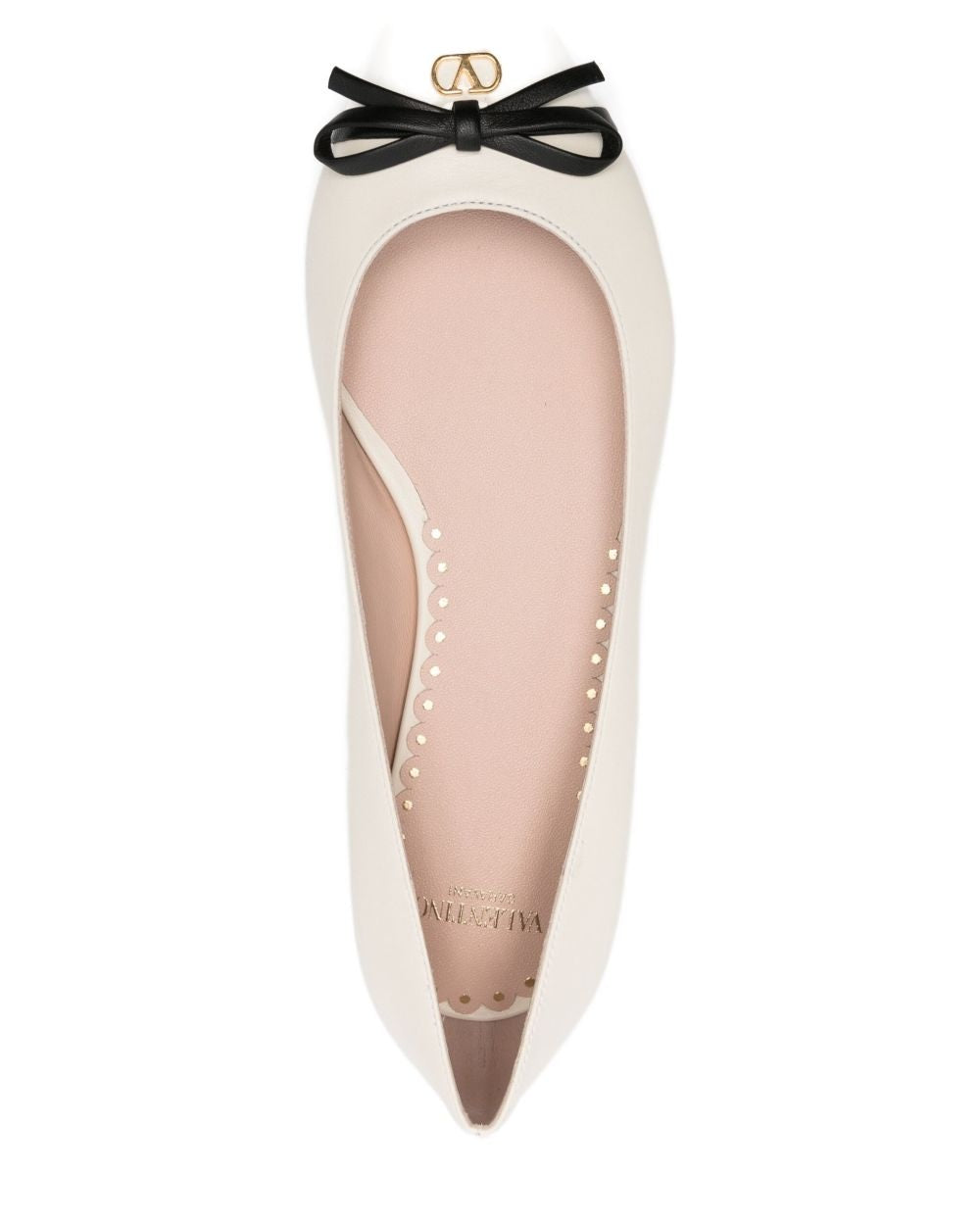 Valentino Garavani Ivory Flat Shoes Flat Shoes