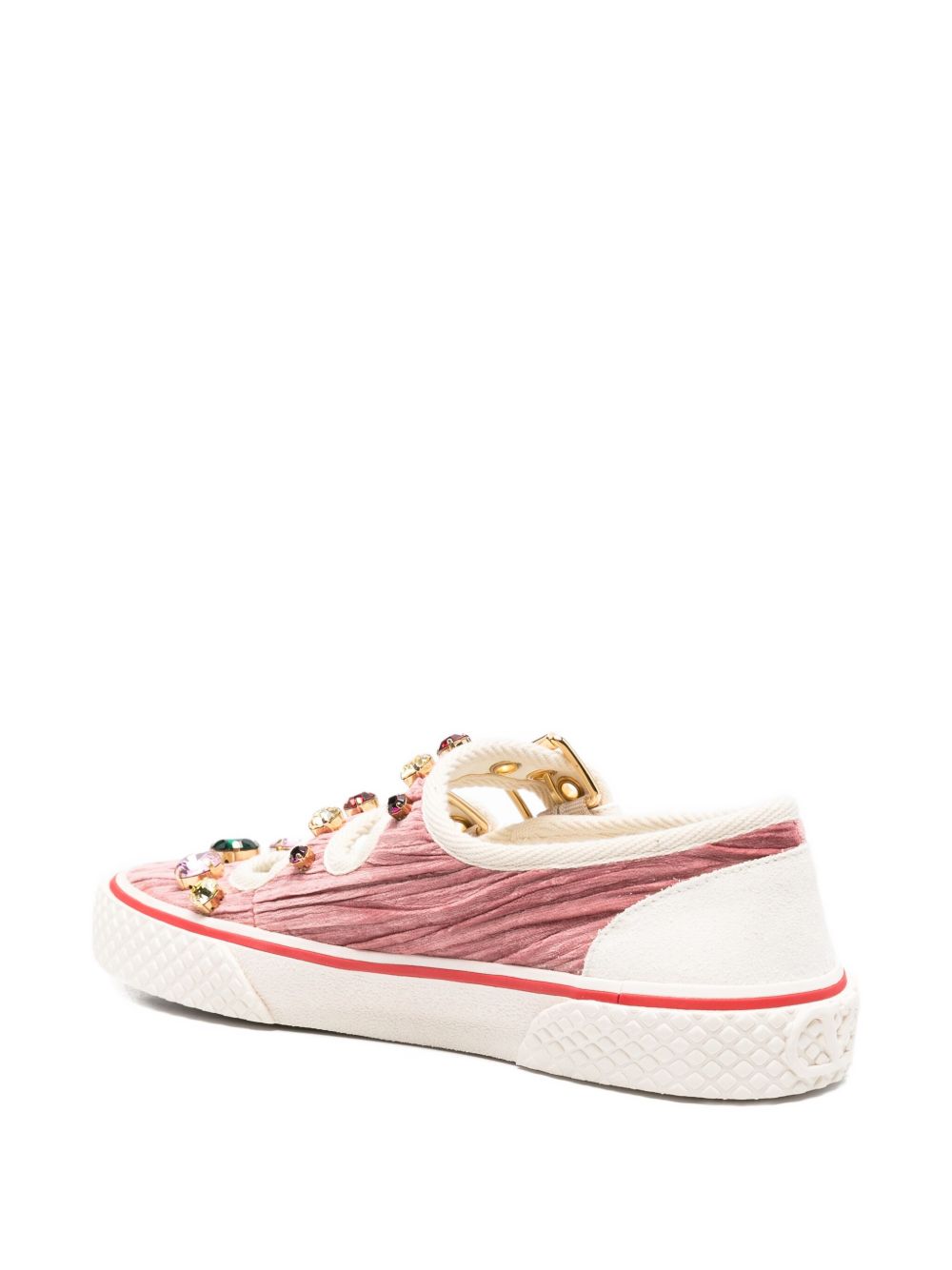 Valentino Garavani Jewel Embellished Buckle Sneakers Glam Steals