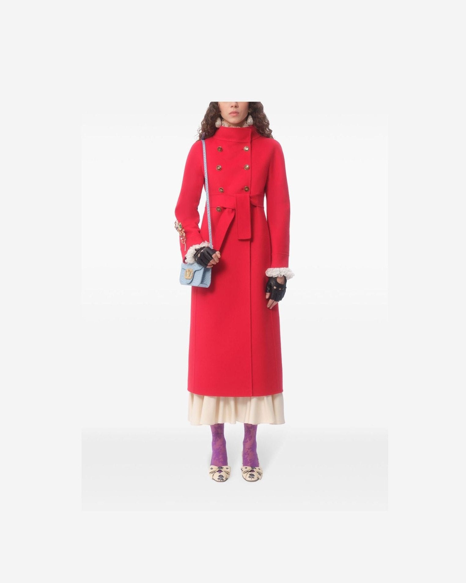 Valentino Garavani Locò Moiré Fabric Clutch with Jewel Logo Glam Steals