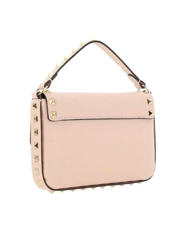 Valentino Garavani Pink Leather Calf Bos Taurus Shoulder Bag Glam Steals