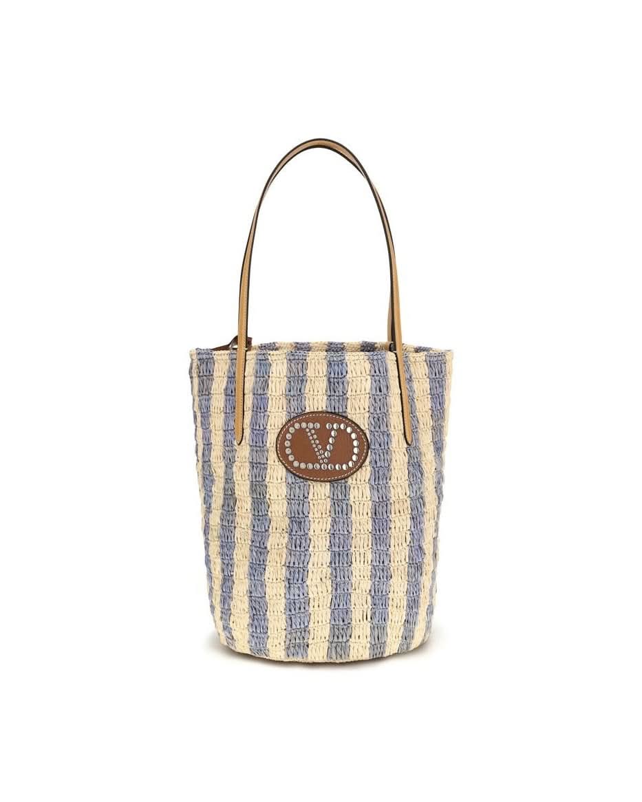 Valentino Garavani Raffia Bucket Bag
