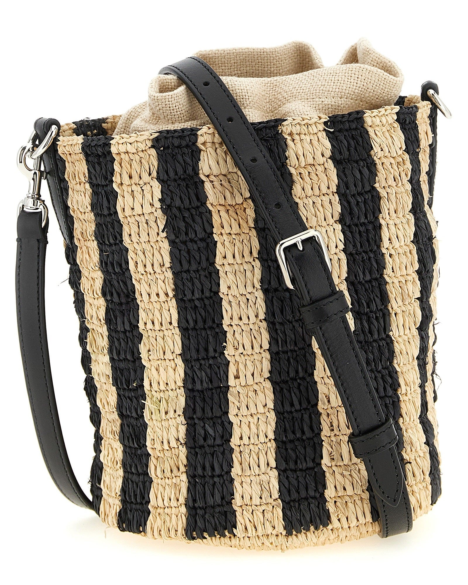 Valentino Garavani Raffia Small Bucket Bag Glam Steals