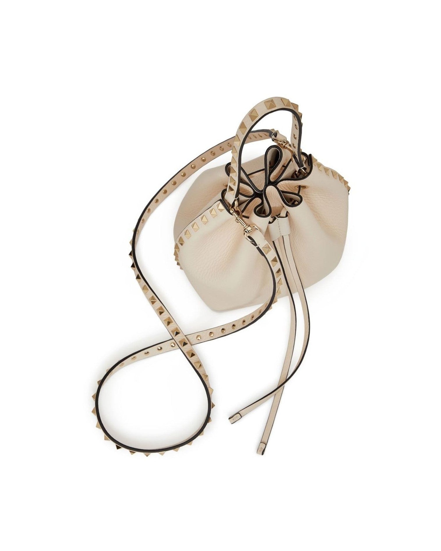 Valentino Garavani Rockstud Bucket Bag in Grainy Calfskin Glam Steals