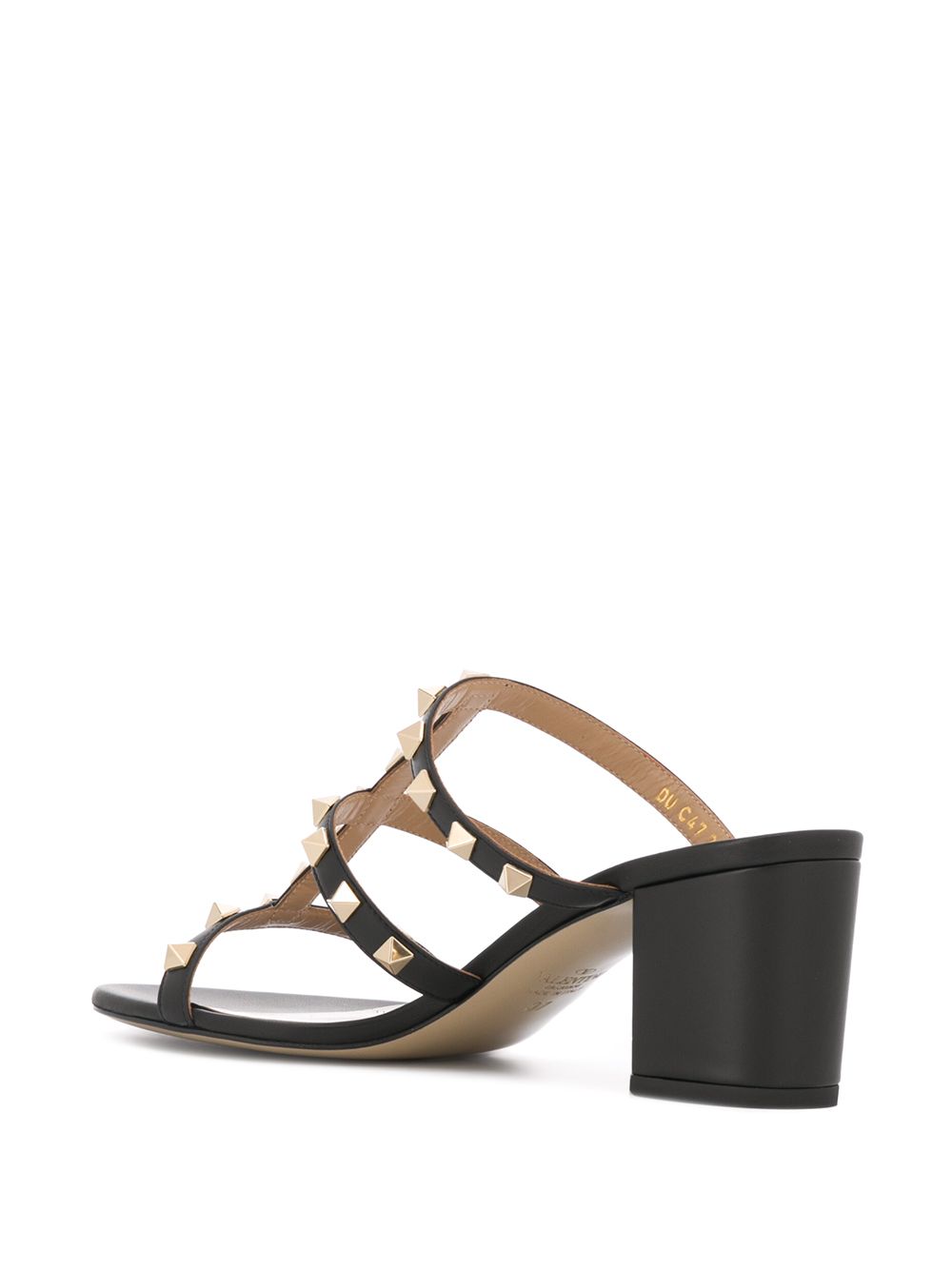 Valentino Garavani Rockstud Calfskin Slider Sandals 60mm Glam Steals