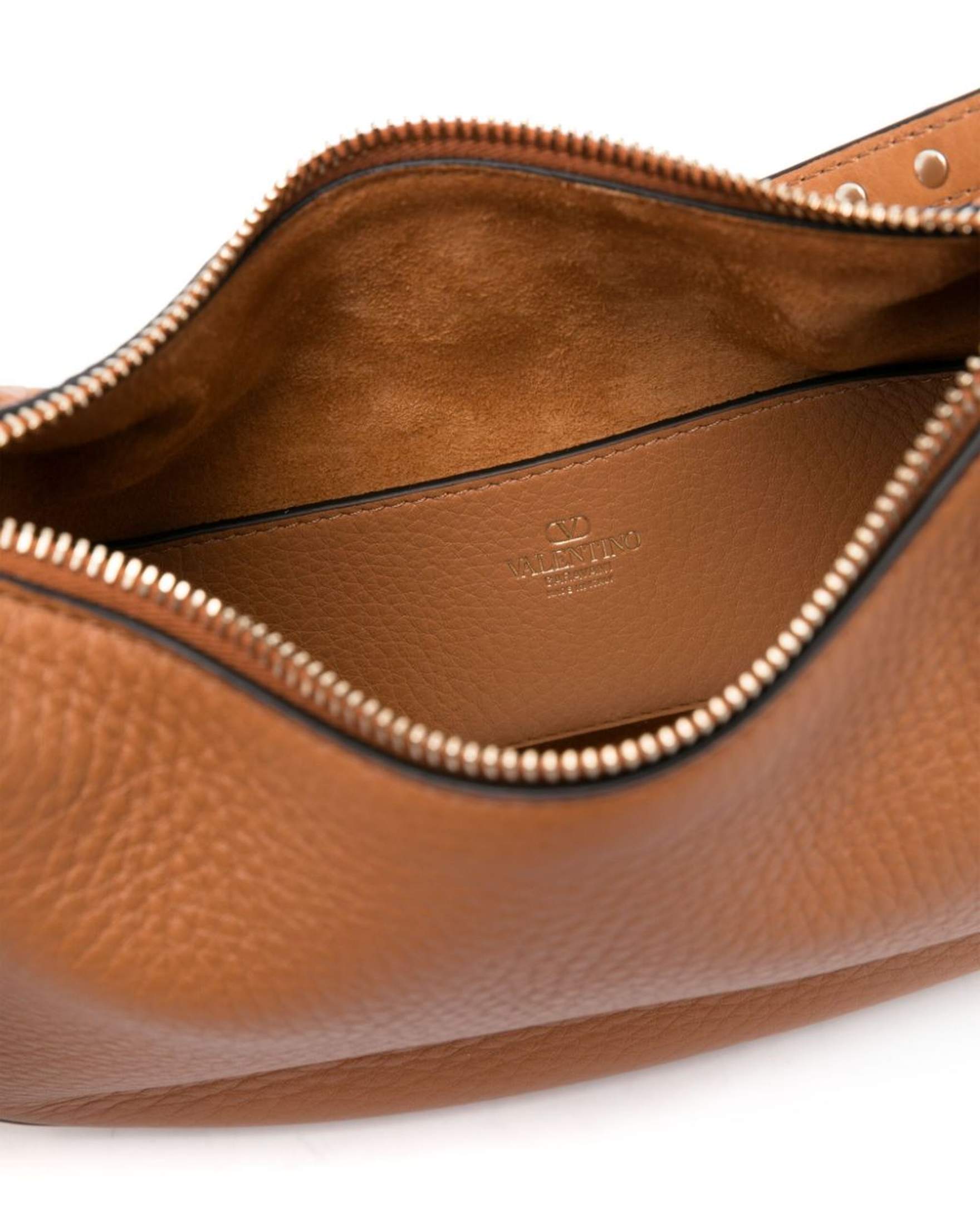 Valentino Garavani Rockstud Hobo in Pomegranate Calfskin Glam Steals