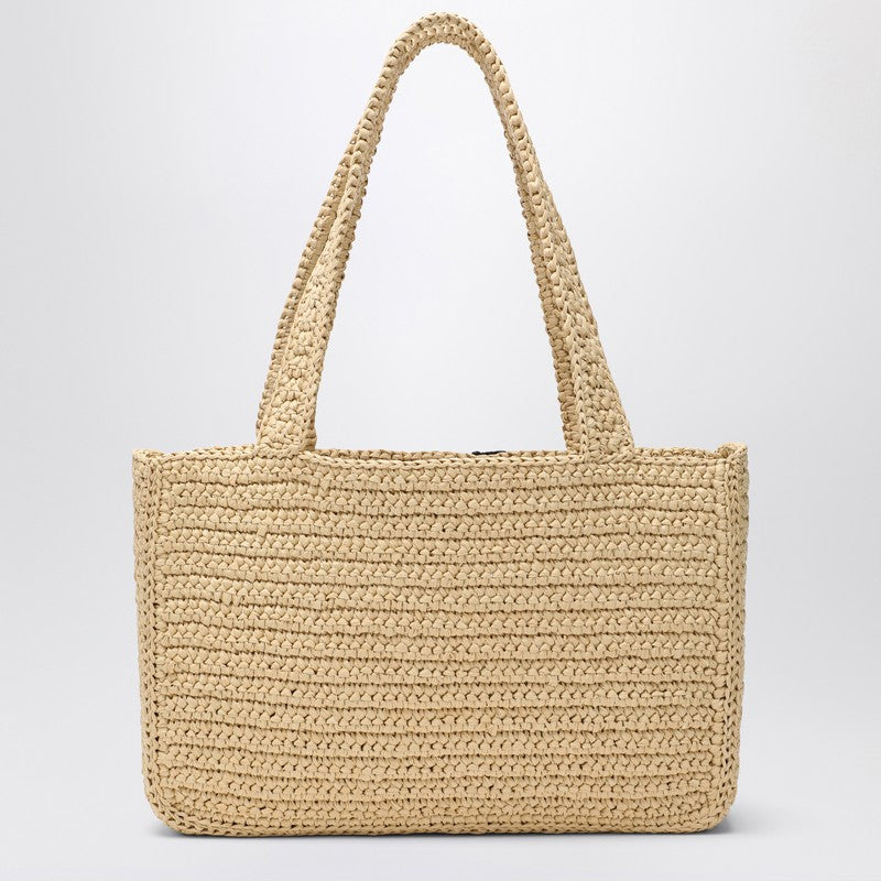 Valentino Garavani Viva Superstar Crochet Medium Natural/black Bag Glam Steals