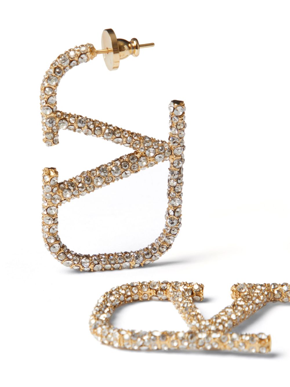 Valentino Garavani Vlogo Signature Crystal Earrings Glam Steals