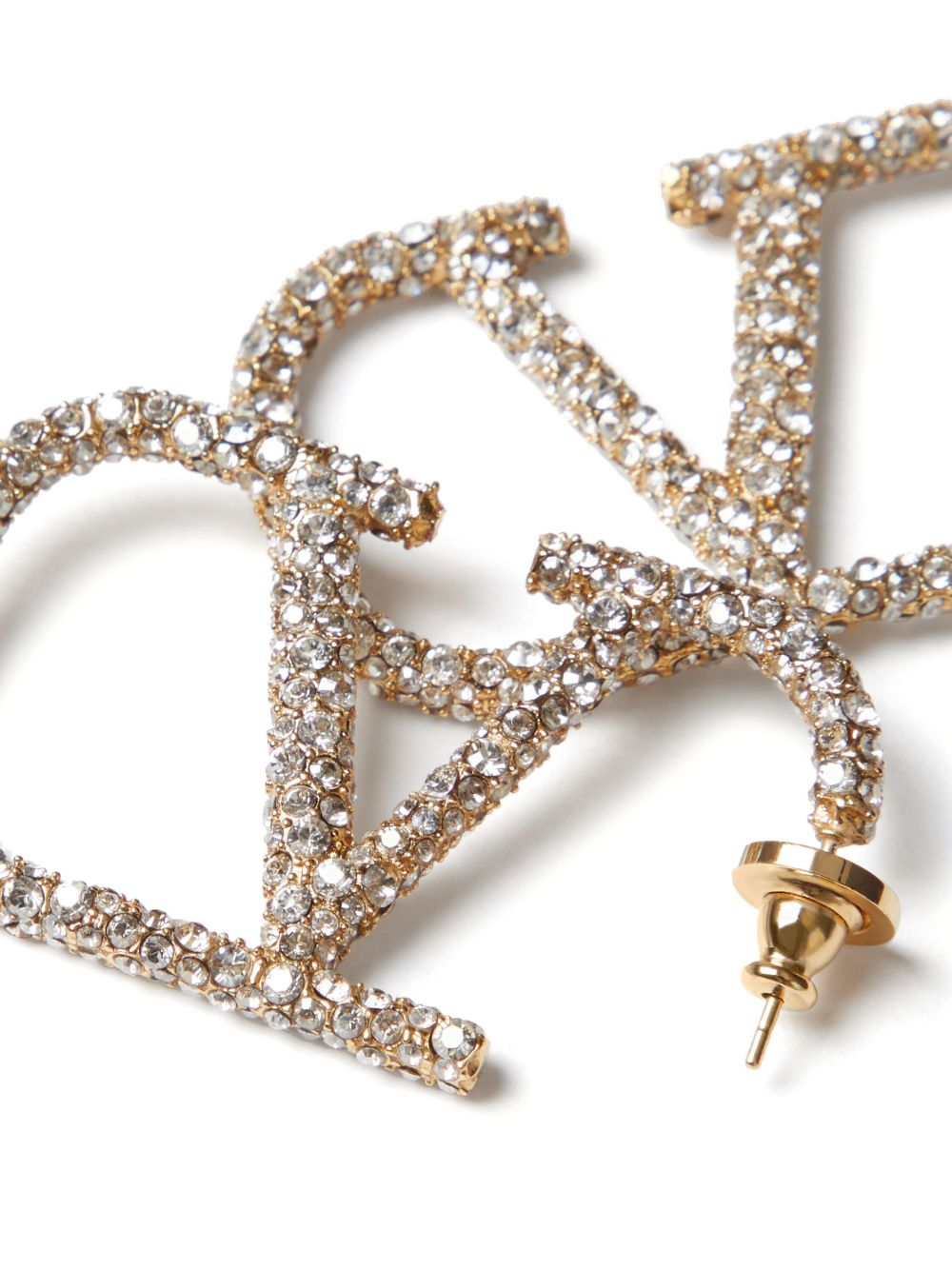 Valentino Garavani Vlogo Signature Crystal Earrings Glam Steals