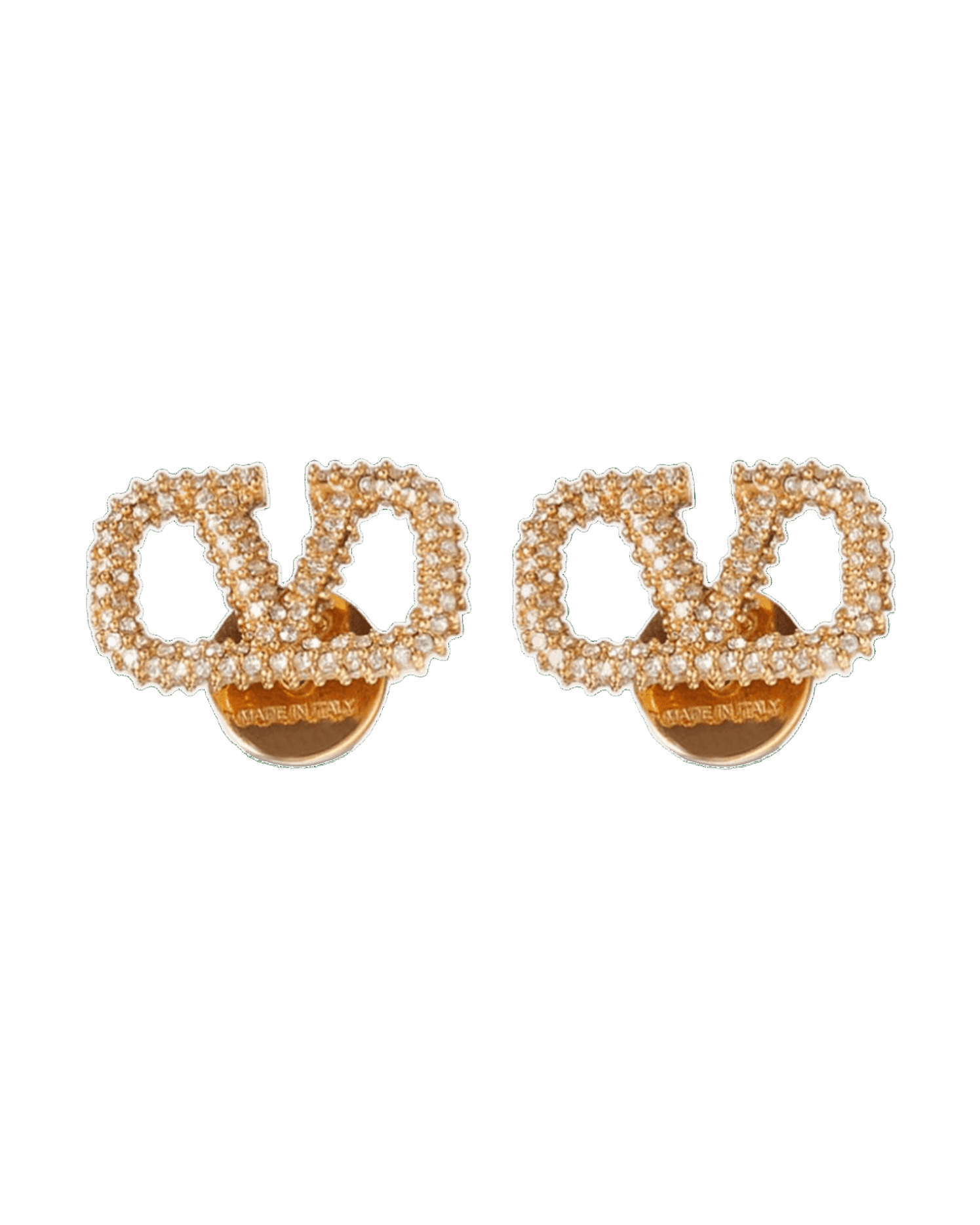 Valentino Garavani Vlogo Signature Crystal Embellished Earrings Glam Steals