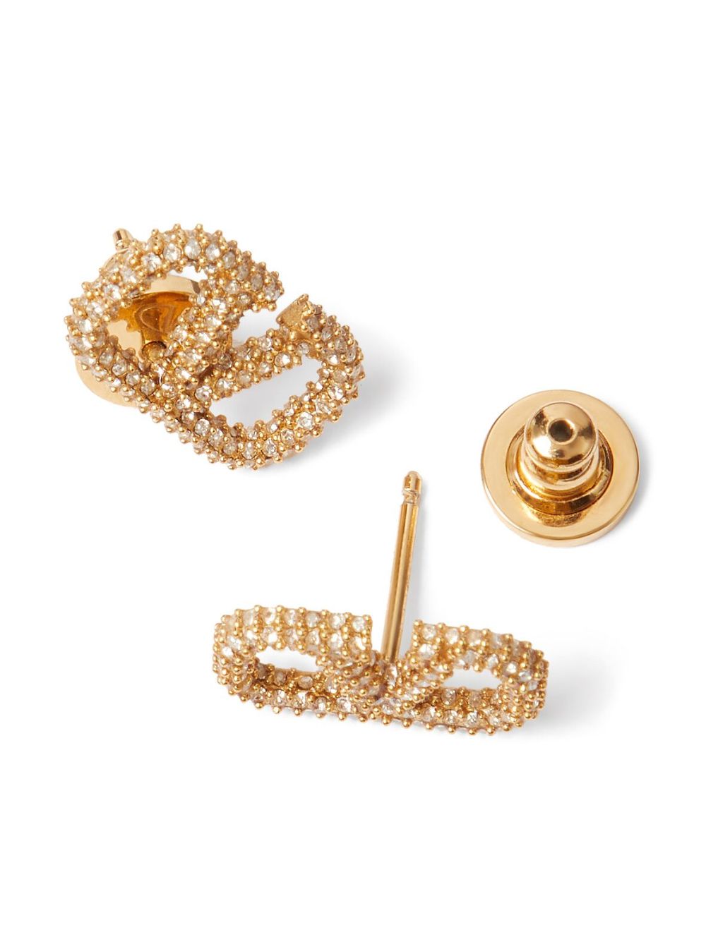 Valentino Garavani Vlogo Signature Crystal Embellished Earrings Glam Steals
