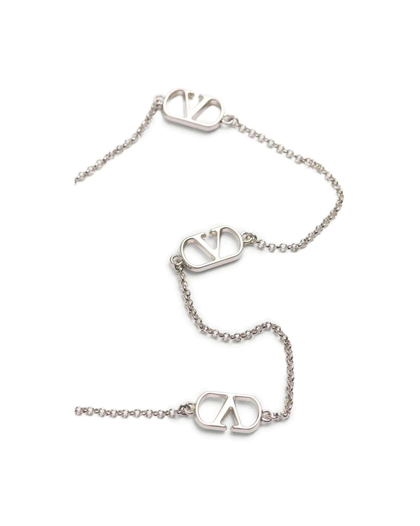 Valentino Garavani Vlogo Signature Metal Necklace with Swarovski Pearls Glam Steals