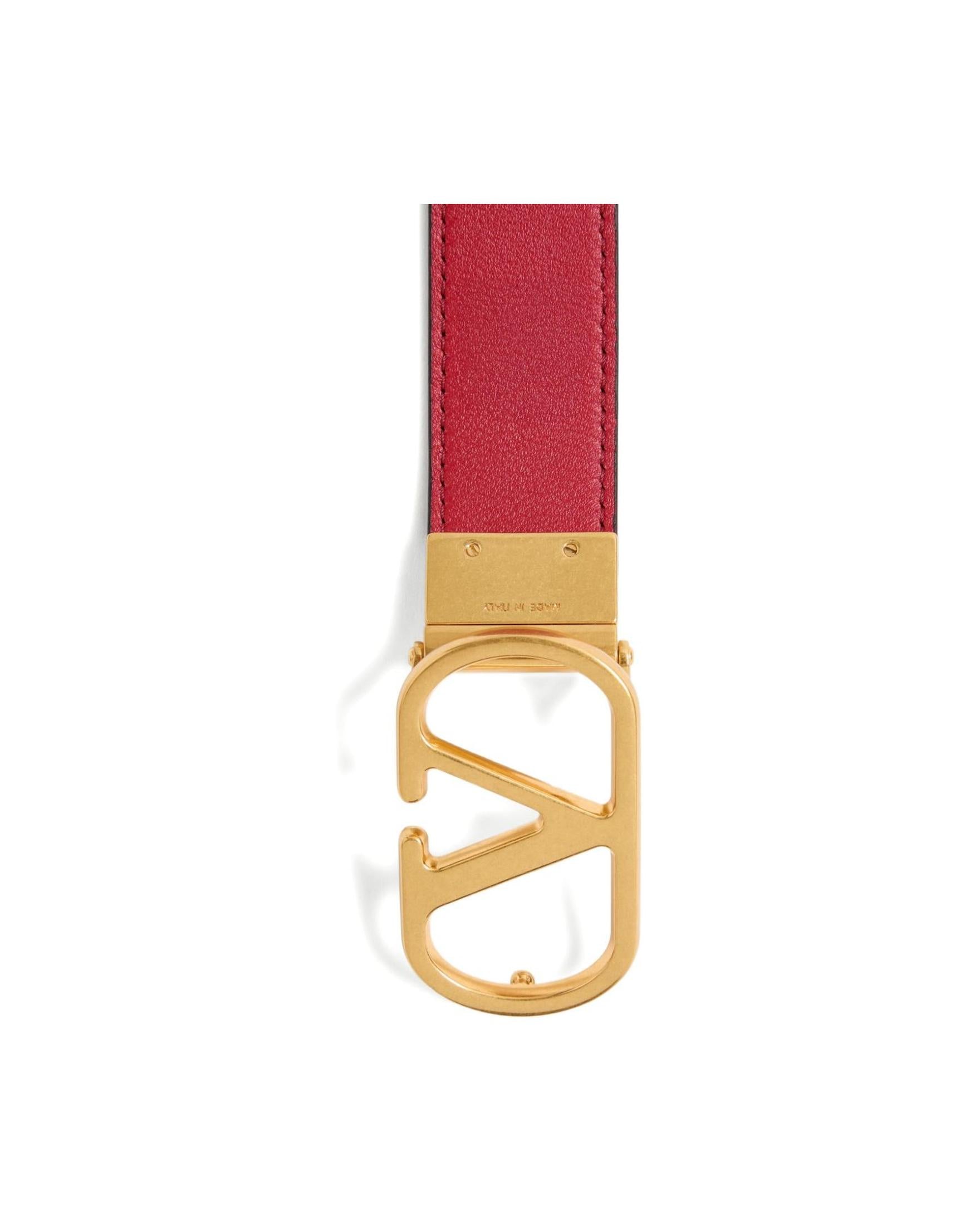 Valentino Garavani Vlogo Signature Reversible Belt in Shiny Calfskin 20mm Glam Steals