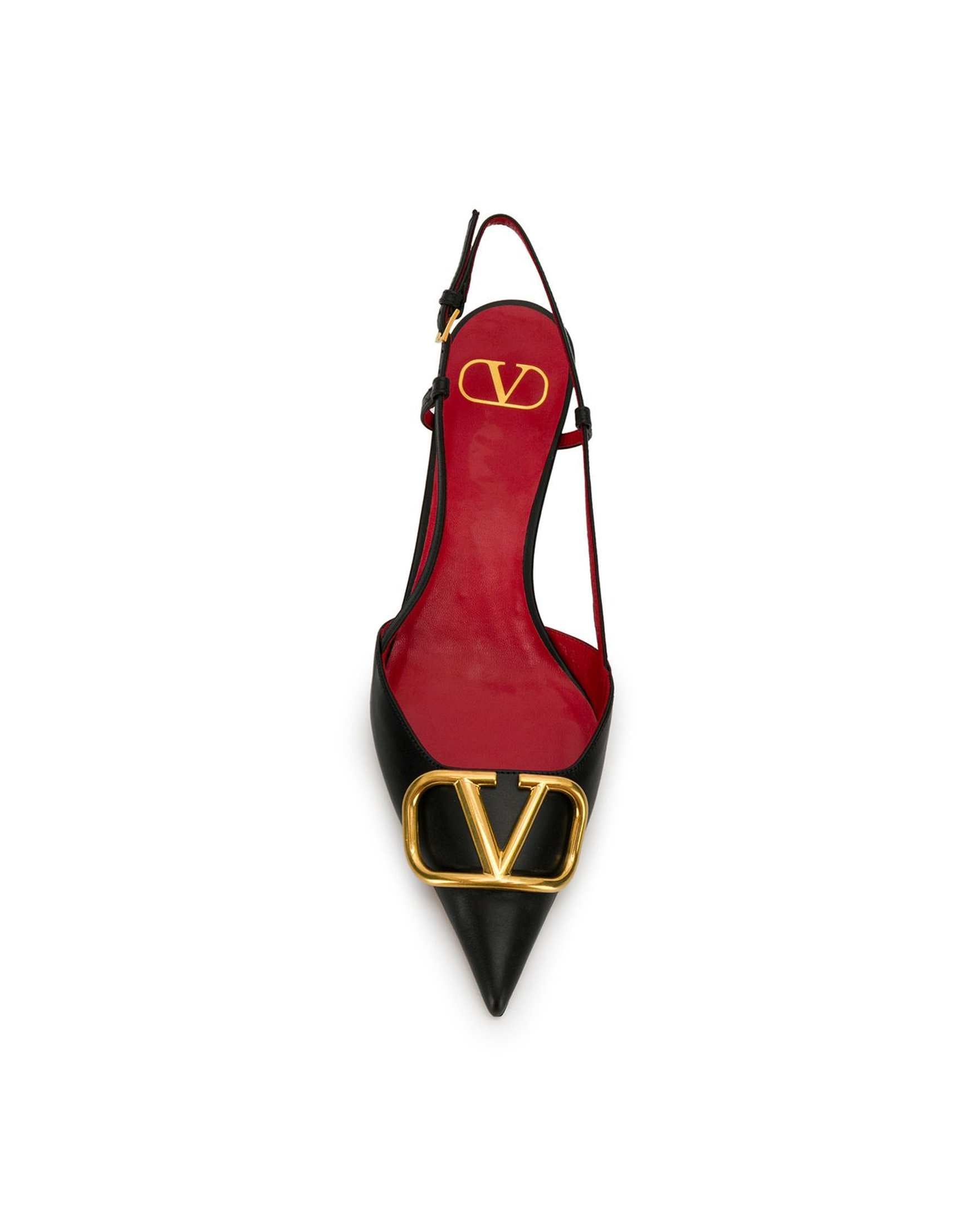 Valentino Garavani Vlogo Signature Slingback Décolleté in Calfskin 40mm Glam Steals