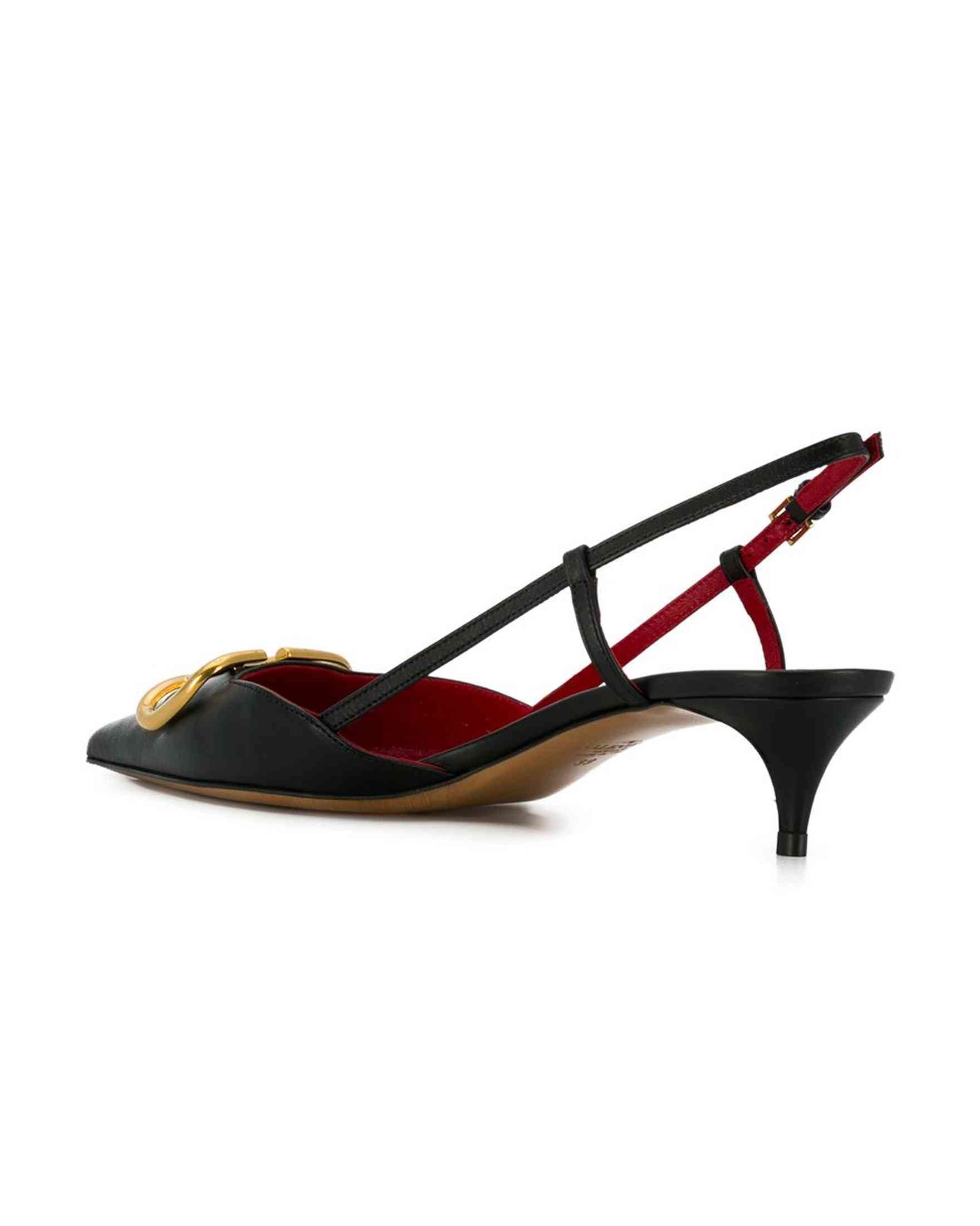 Valentino Garavani Vlogo Signature Slingback Décolleté in Calfskin 40mm Glam Steals