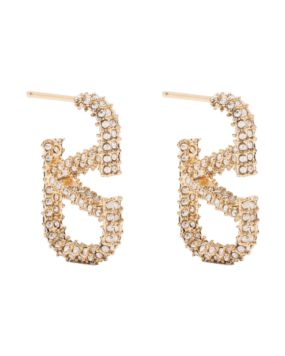 Valentino Garavani Vlogo Signature Strass Earrings Glam Steals