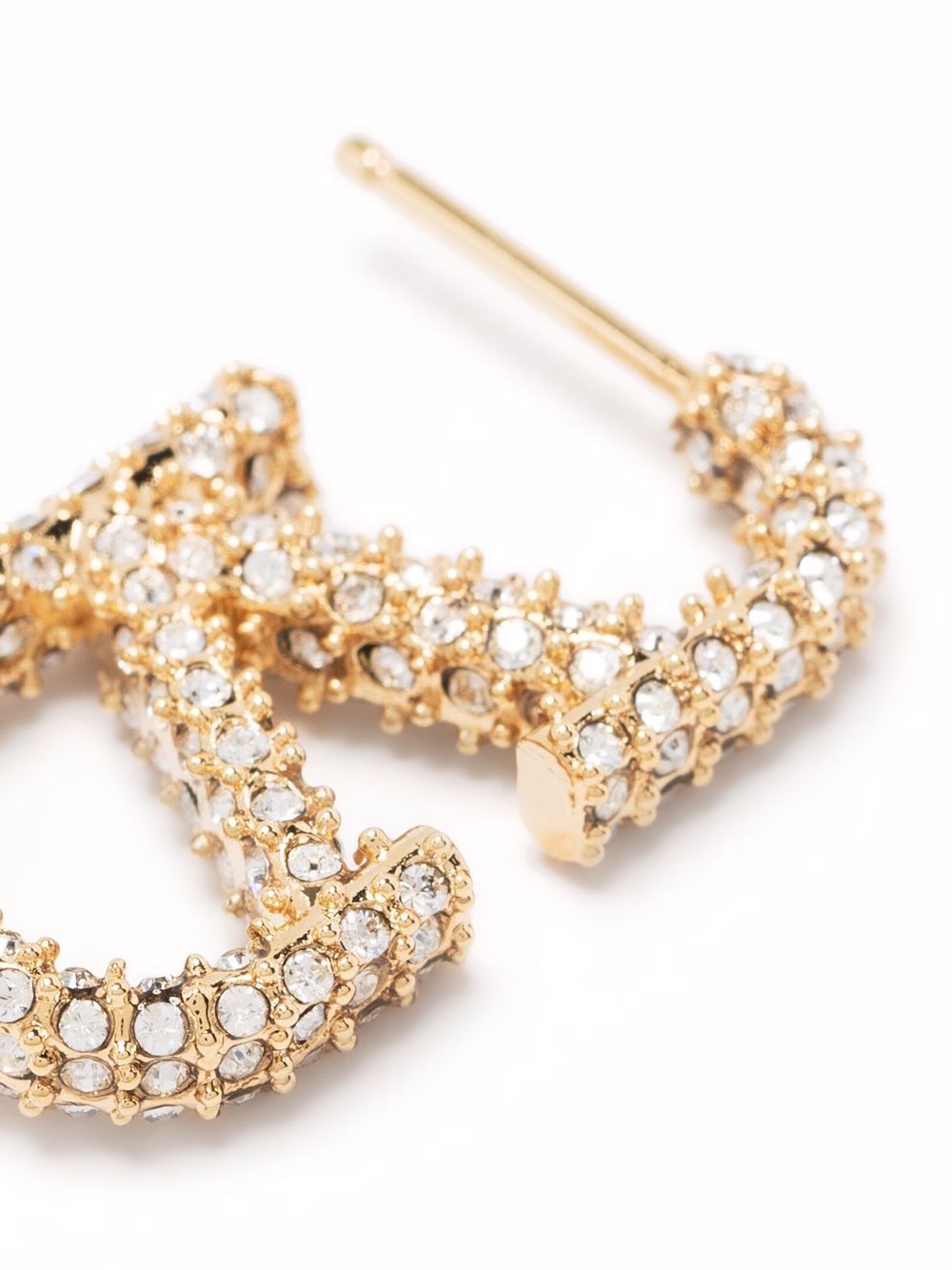Valentino Garavani Vlogo Signature Strass Earrings Glam Steals