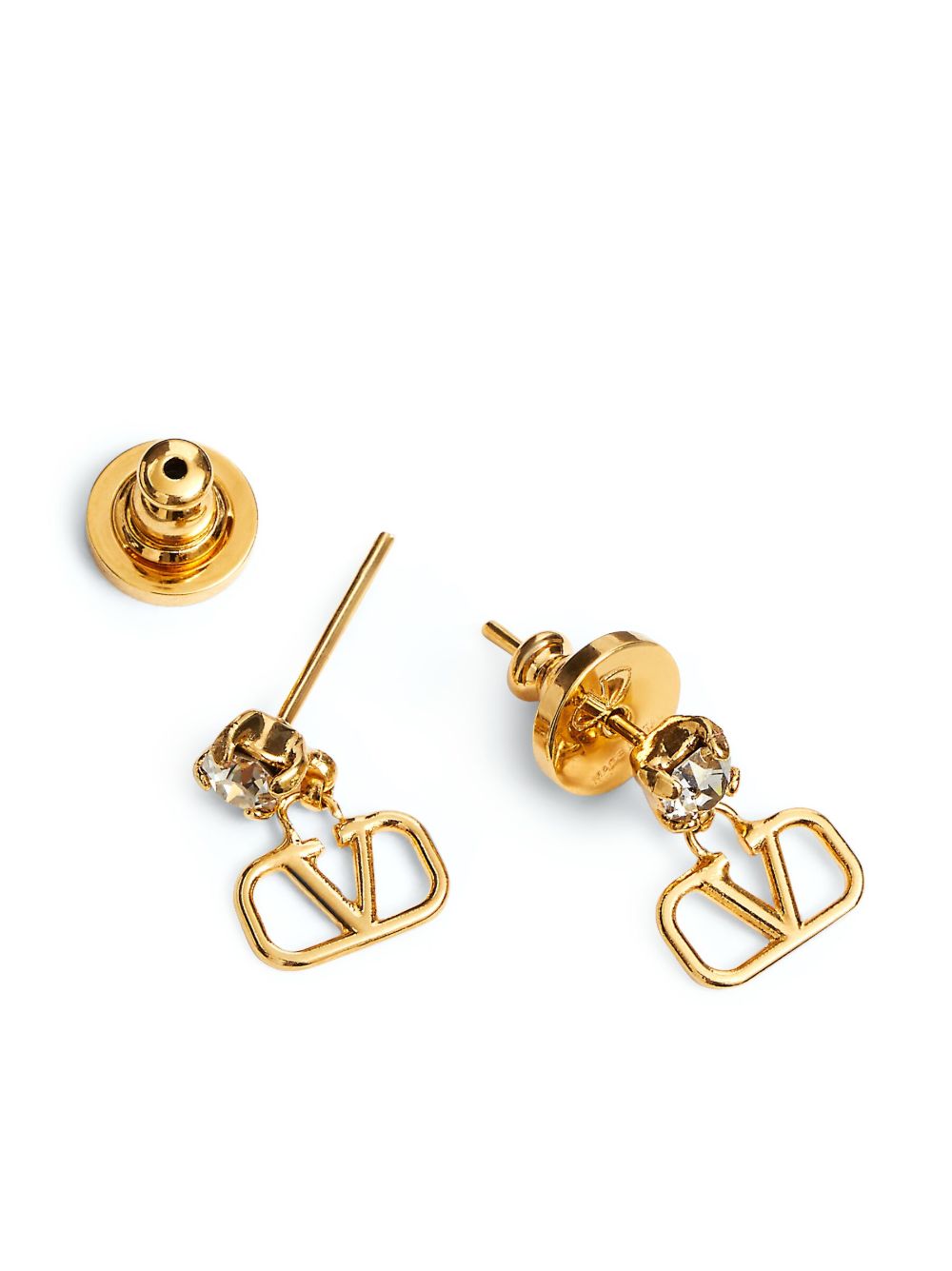 Valentino Garavani Vlogo Signature Strass Earrings Glam Steals