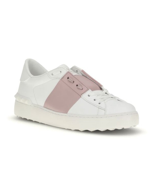 Valentino Garavani White Calf Leather Bos Taurus Sneakers