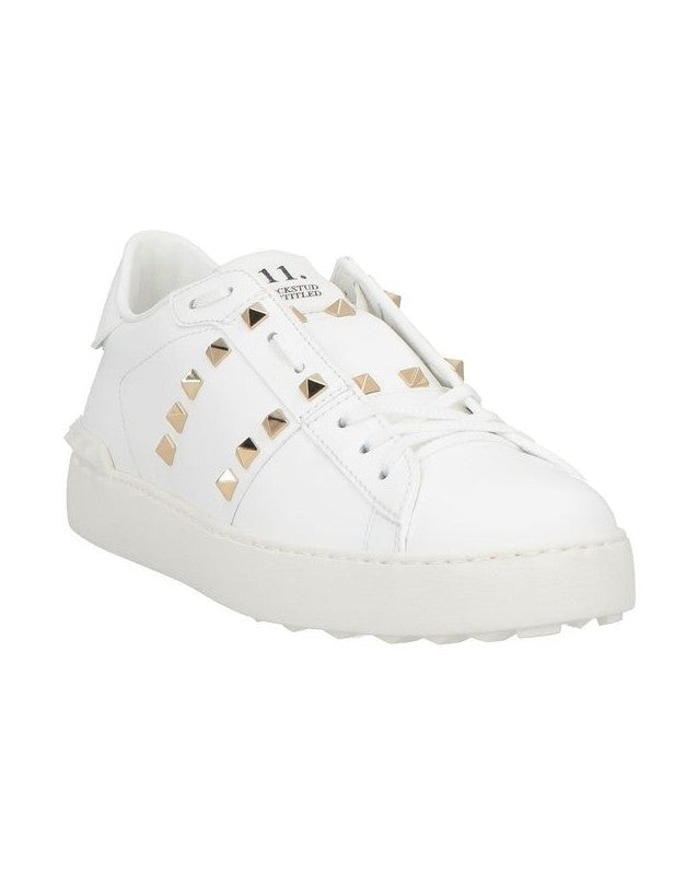 Valentino Garavani White Calfskin Low Top Sneakers Glam Steals