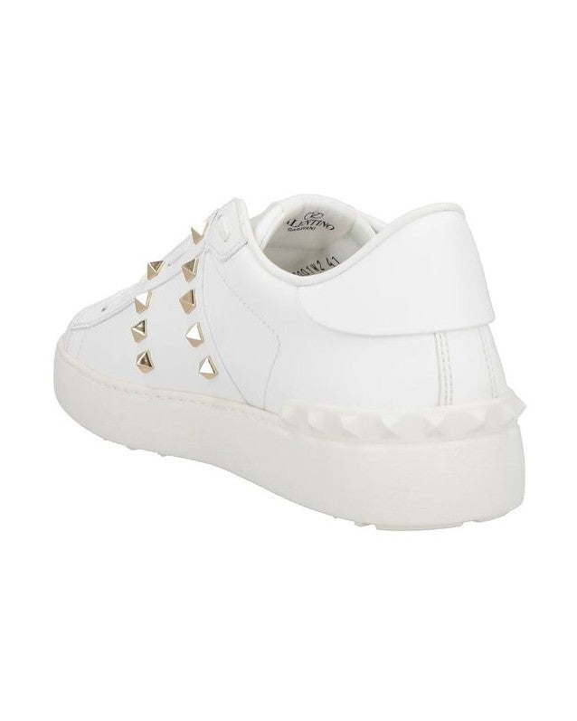 Valentino Garavani White Calfskin Low Top Sneakers Glam Steals