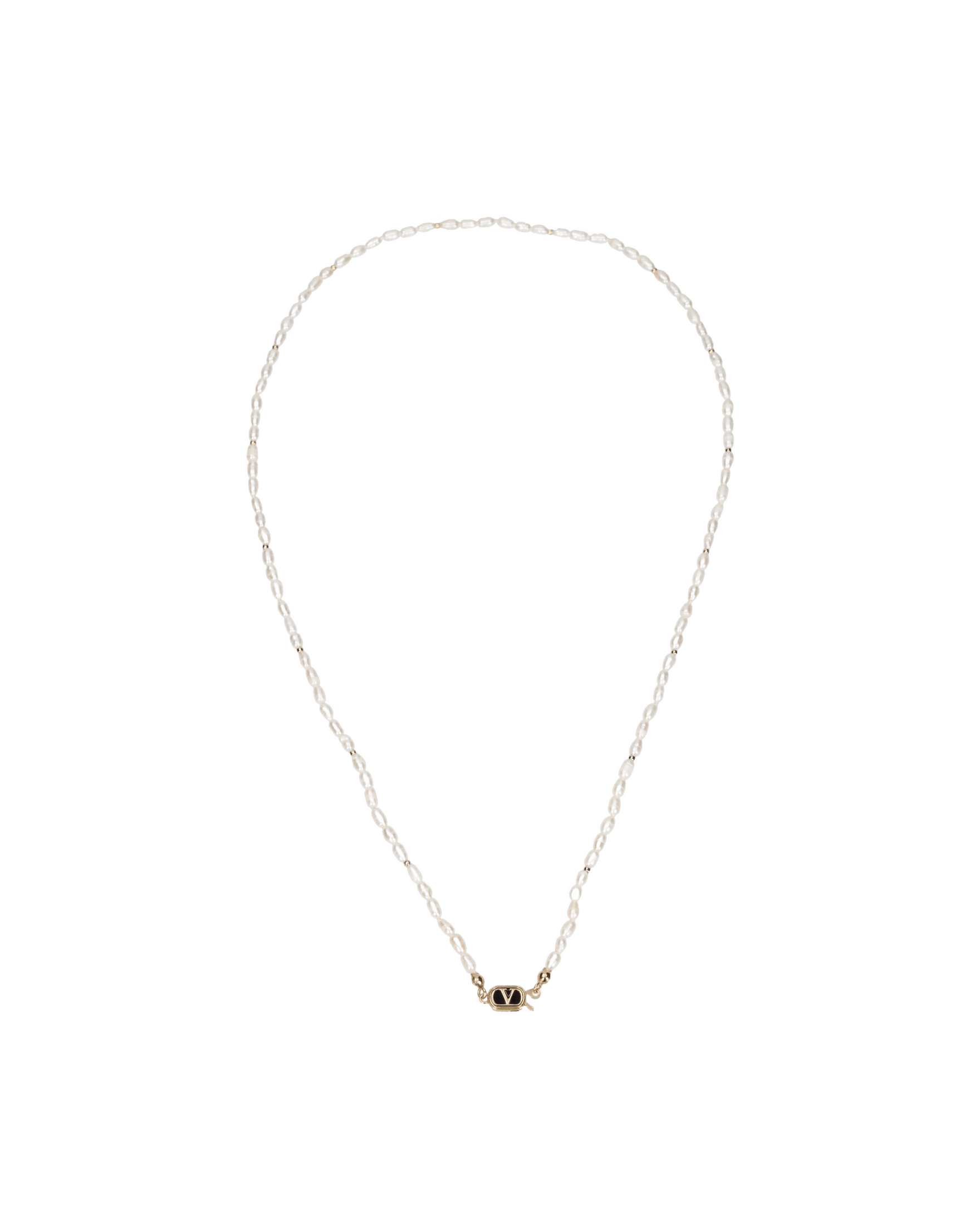Valentino Garavani White Metal Necklace Necklaces