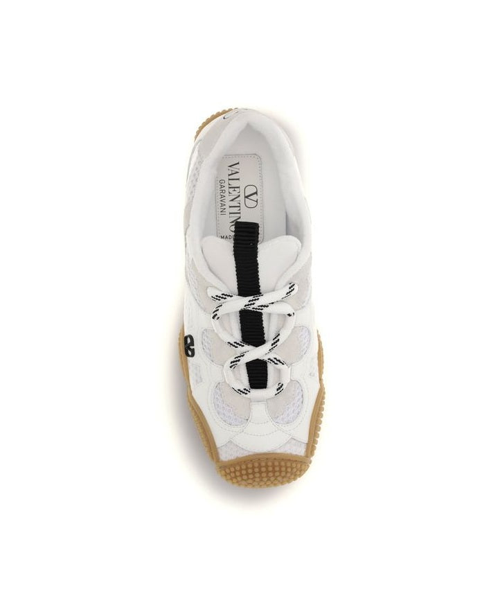 Valentino Garavani White Polyamide Athletic Sneakers