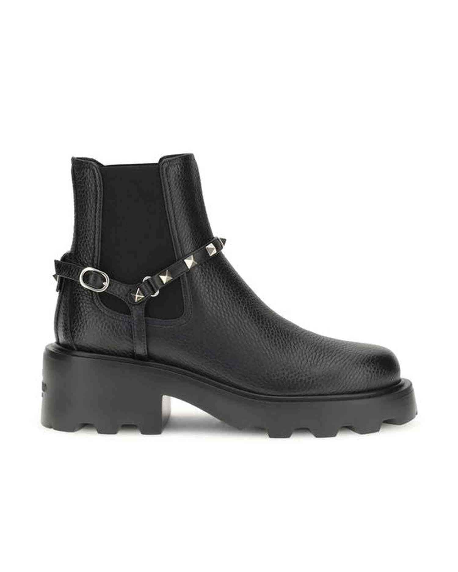 Valentino Leather Garavani Ankle Boots Glam Steals
