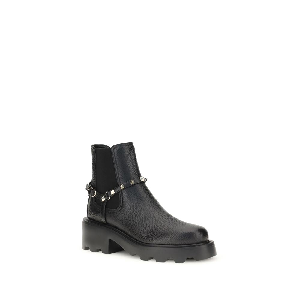 Valentino Leather Garavani Ankle Boots Glam Steals