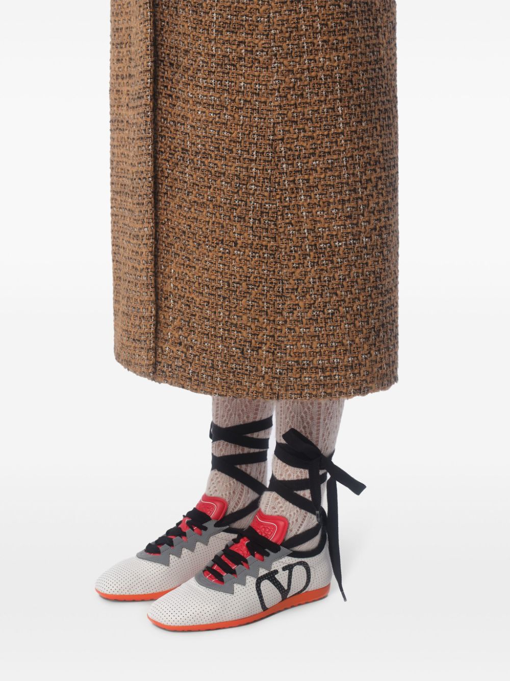Valentino Leather Garavani Chromathon Sneaker in Perforated Nappa Glam Steals
