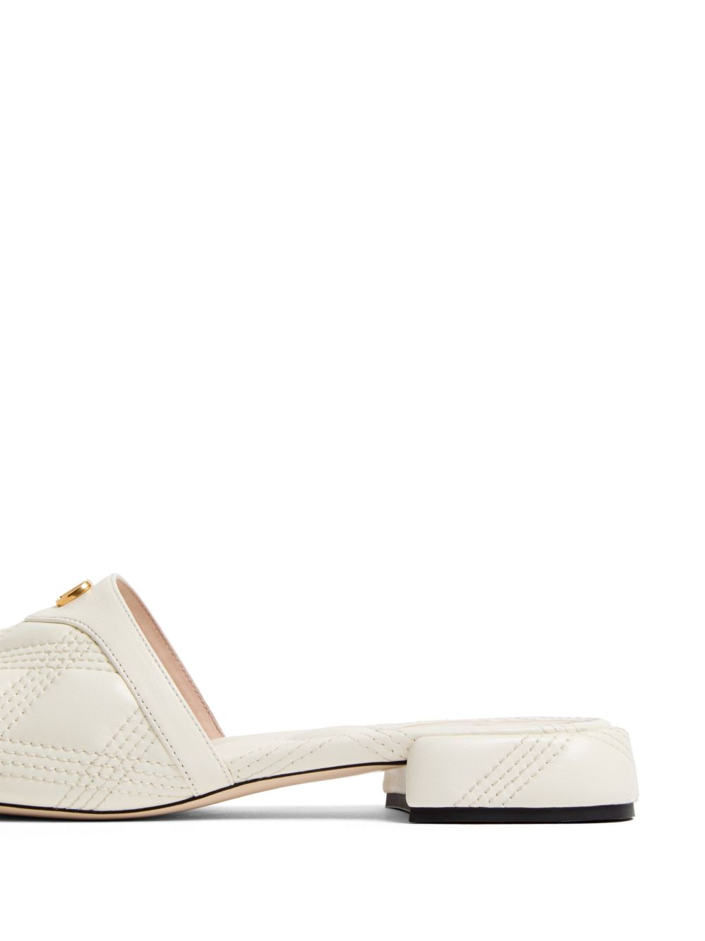 Valentino Leather Garavani Quiltie 67 Slide Sandals in 20mm Quilted Nappa