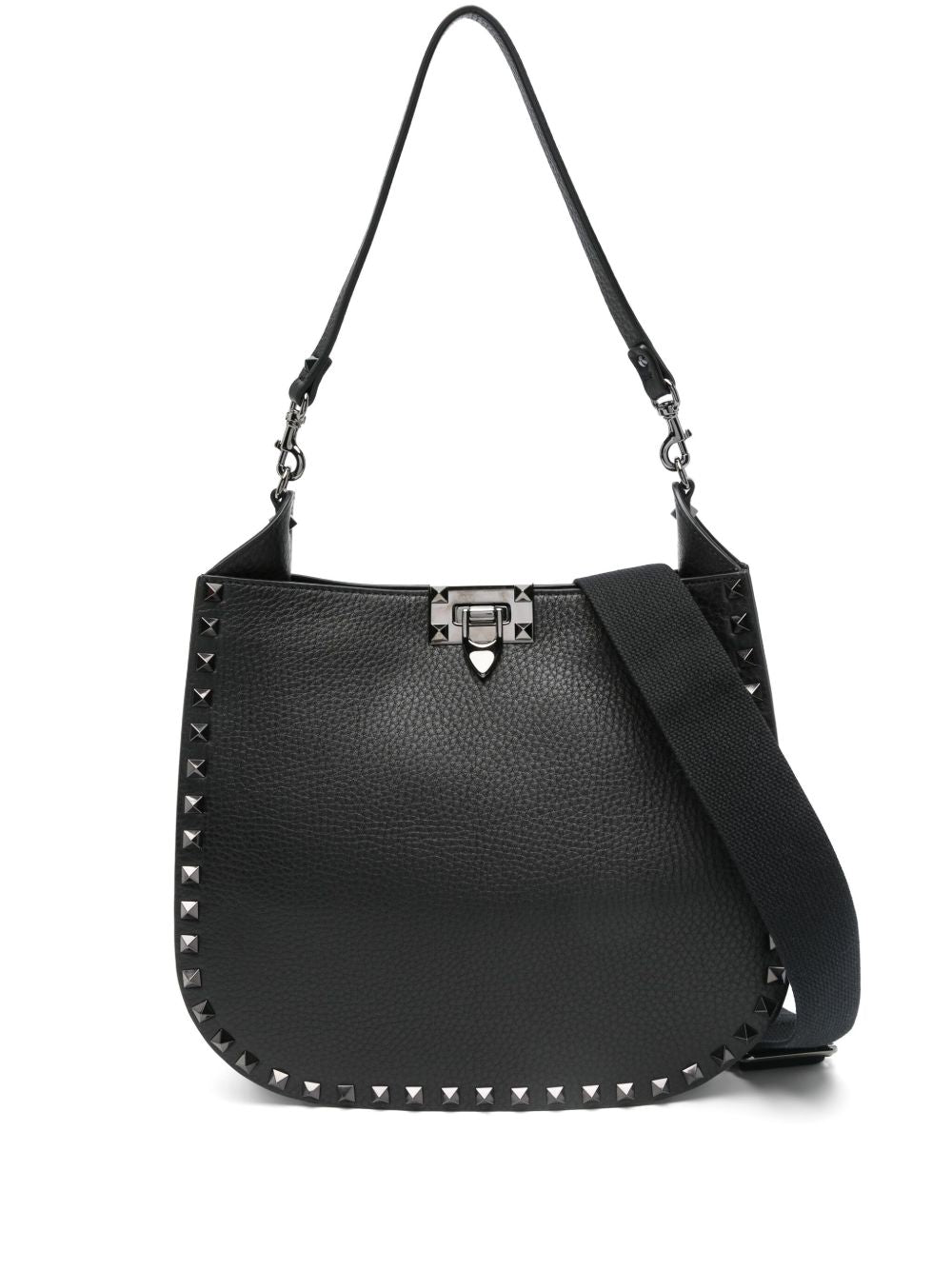 Valentino Leather Garavani Rockstud Hobo Bag