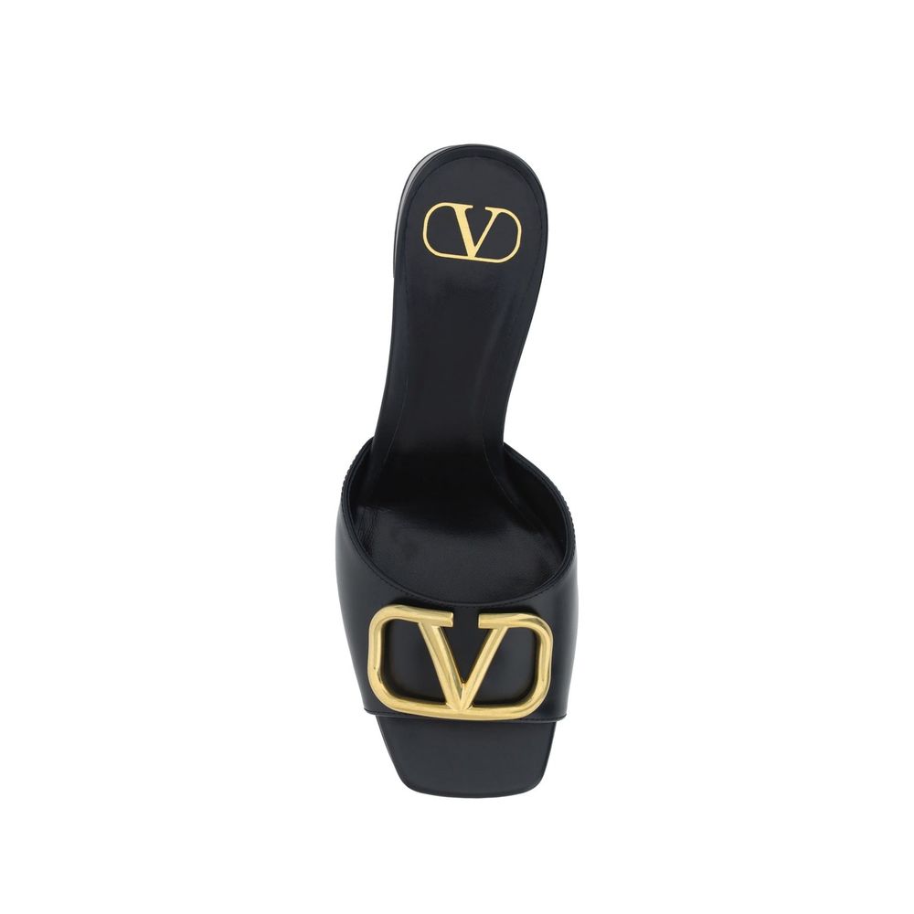Valentino Leather Garavani Vlogo Sandals Glam Steals