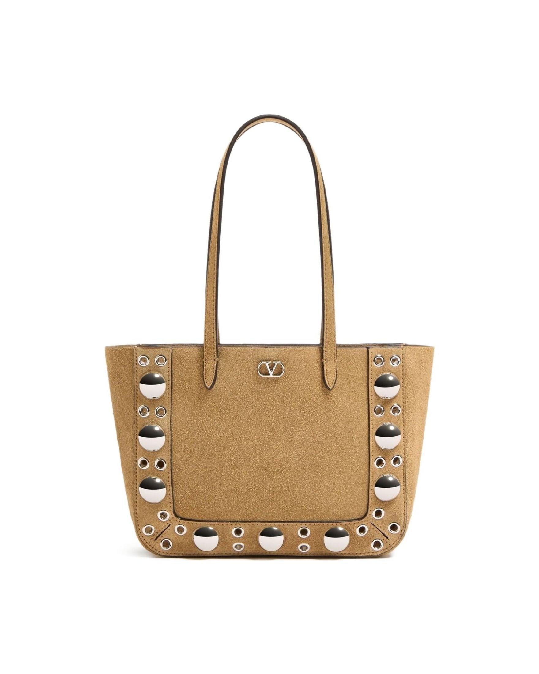 Valentino Suede Garavani Nellcôte Mini Shopping Bag Glam Steals