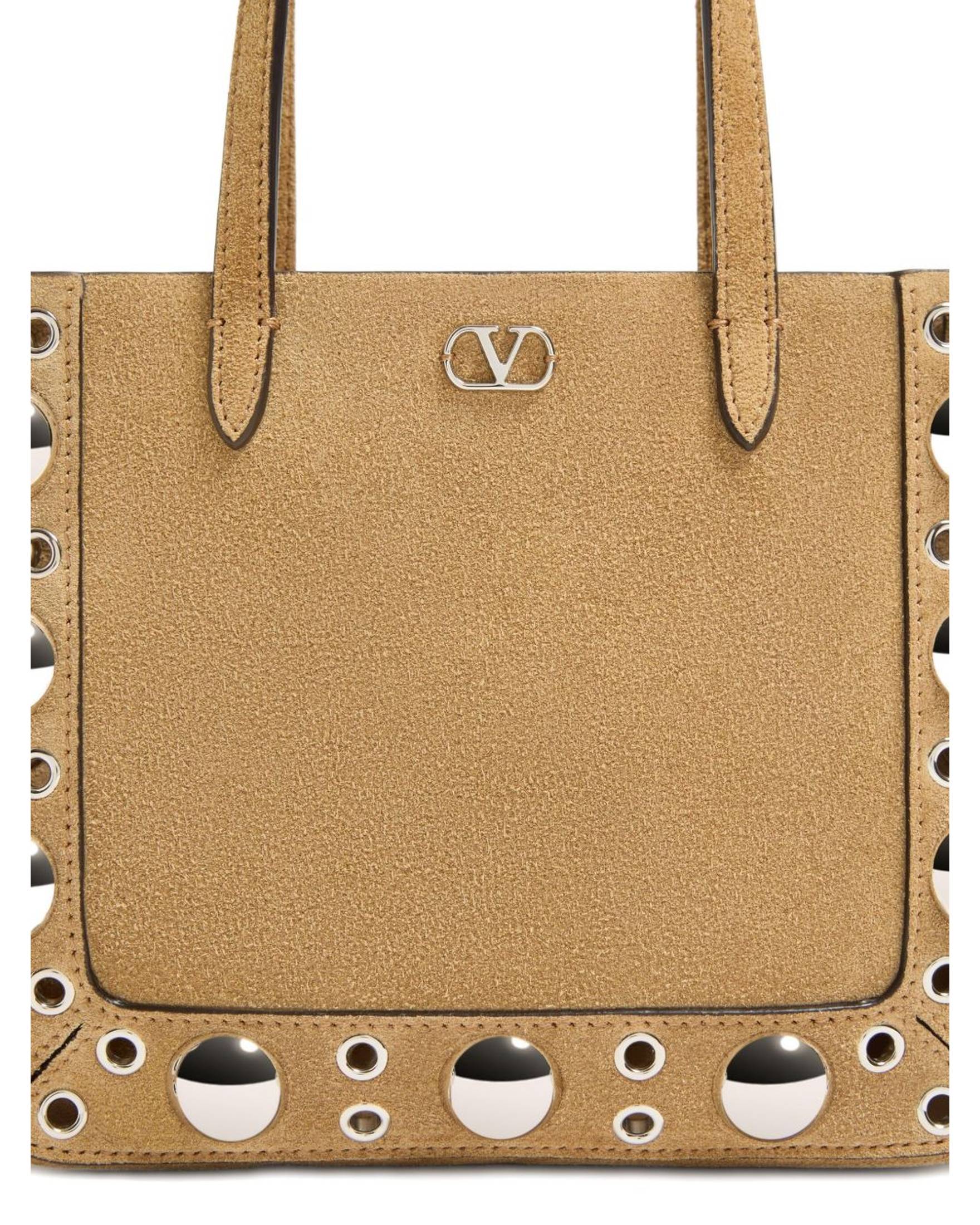 Valentino Suede Garavani Nellcôte Mini Shopping Bag Glam Steals