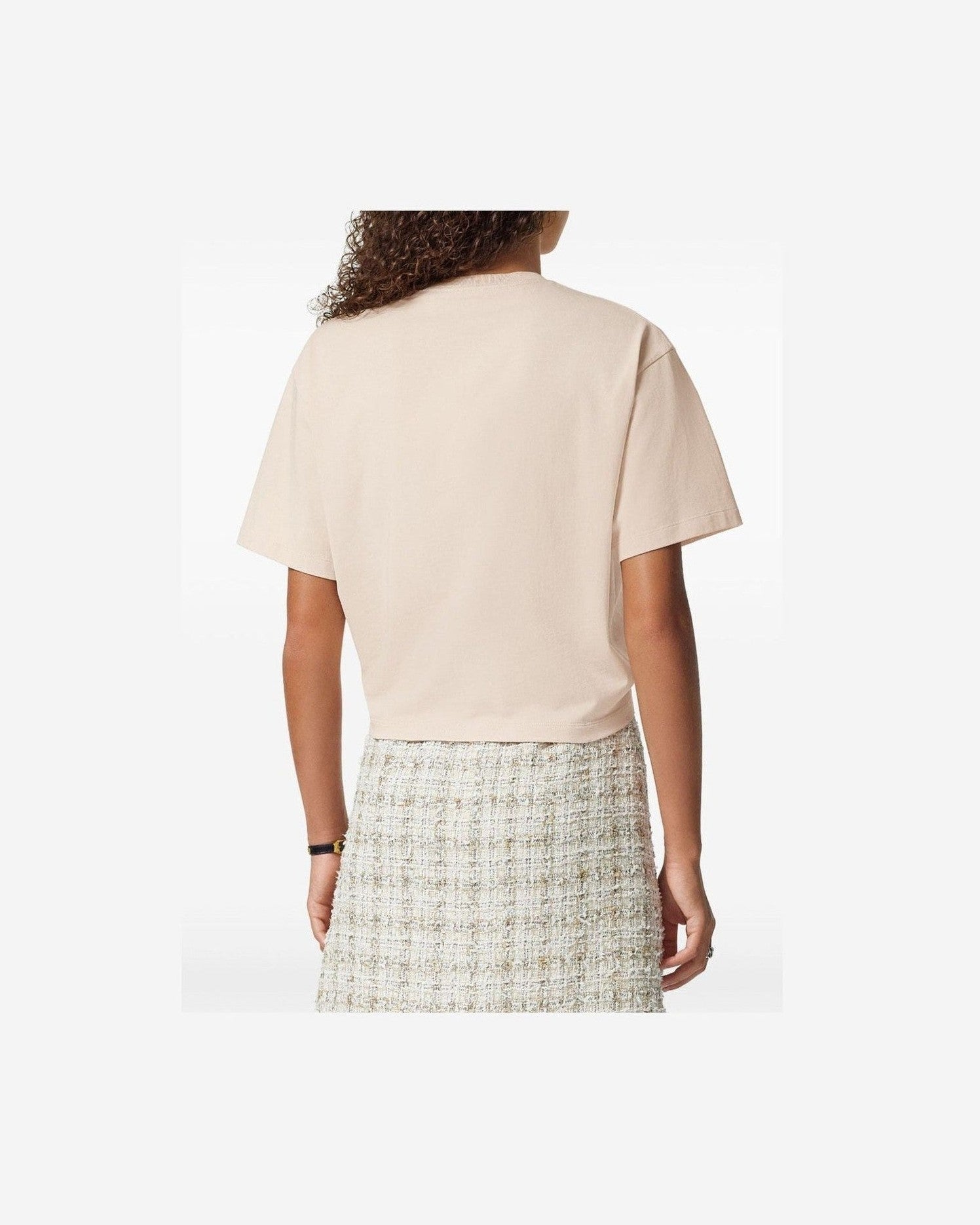Versace 1978 Re Edition Logo Safety Pin Short T-shirt Glam Steals