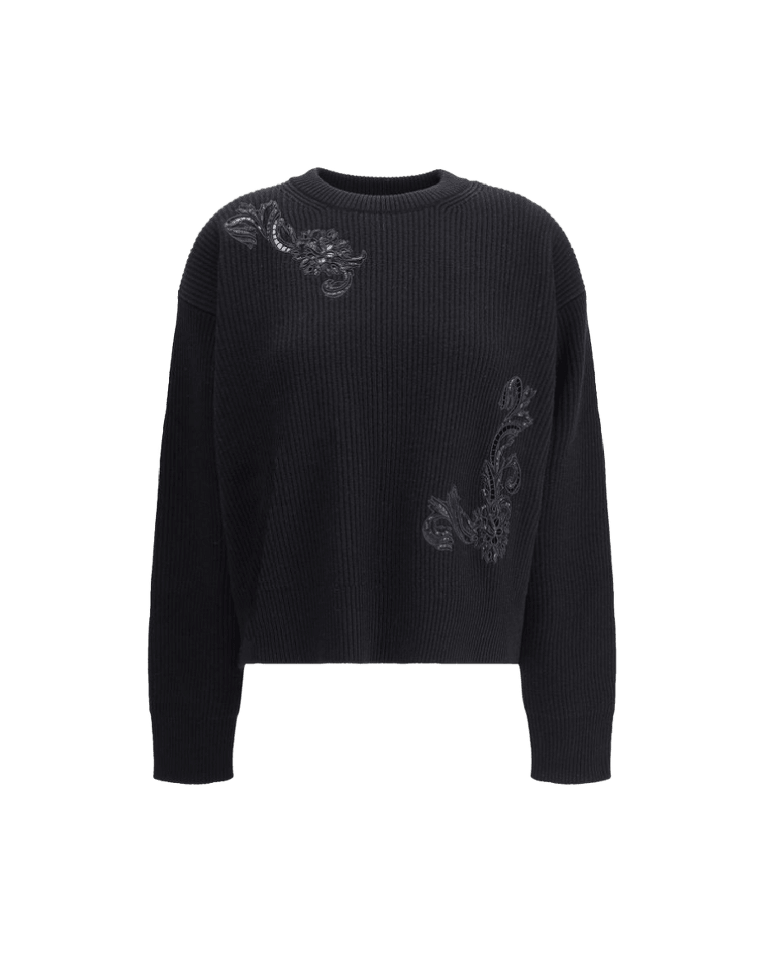 Versace Barocco Leaf Embroidered Sweater Glam Steals