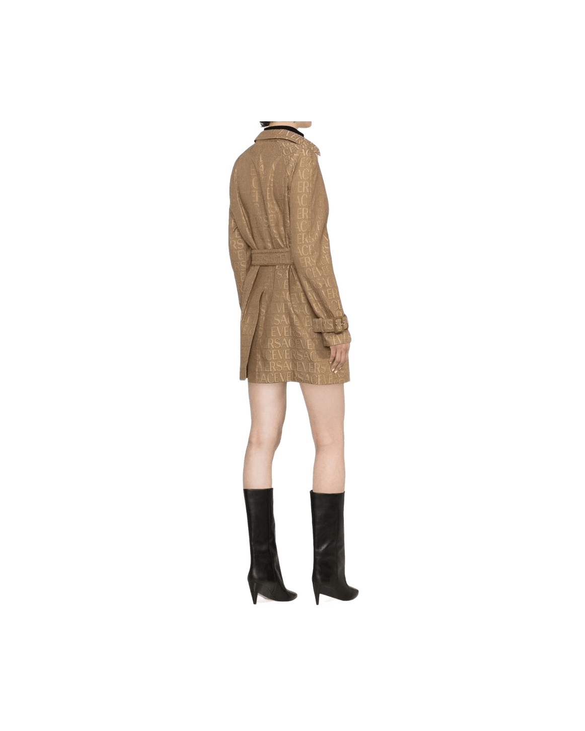 Versace Beige Cotton Coat Glam Steals