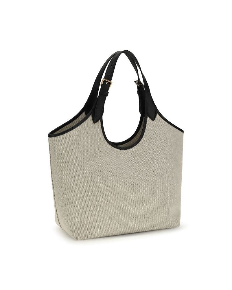 Versace Beige Cotton Shoulder Bag Glam Steals