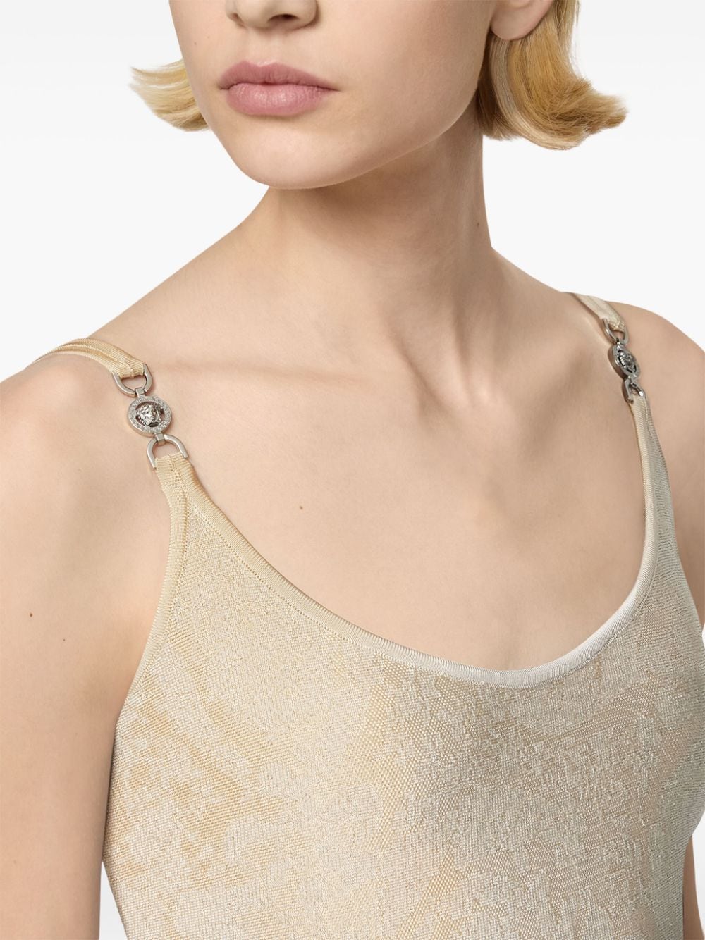 Versace Beige Dress Glam Steals
