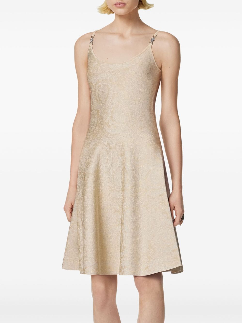 Versace Beige Dress Glam Steals