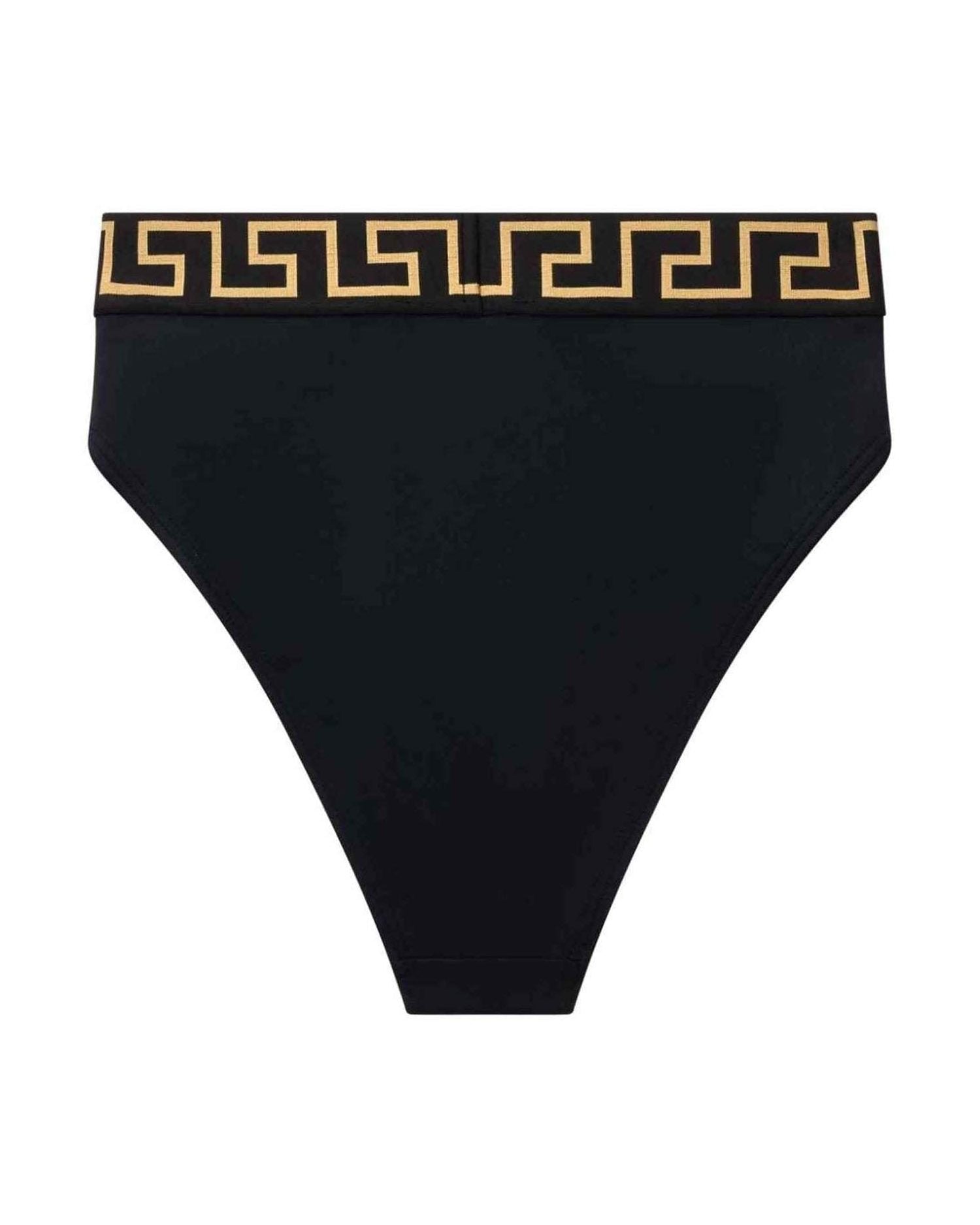 Versace Bikini Bottoms with Logo Band Glam Steals