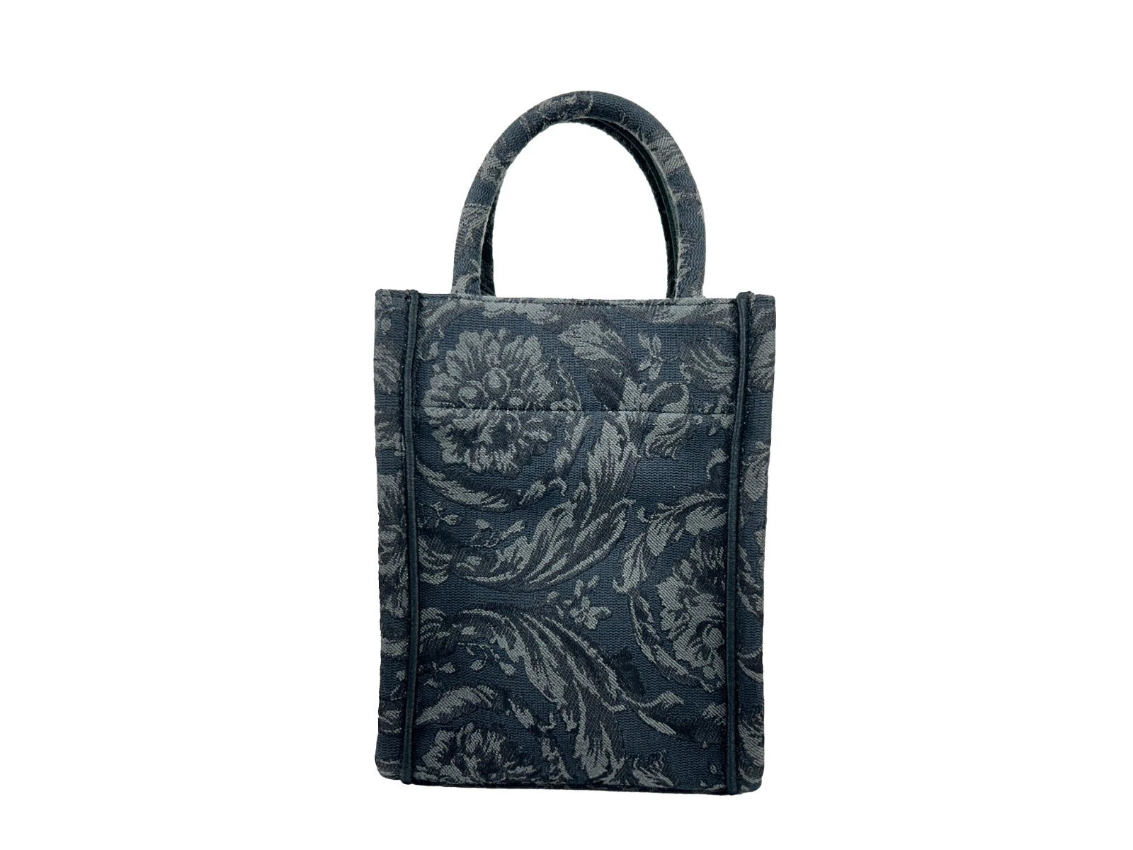 Versace Black Athena Barocco Mini Top Handle Tote Crossbody Bag Glam Steals