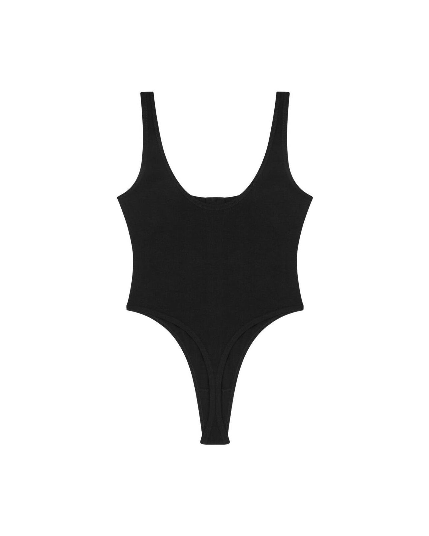 Versace Black Bodysuit Topwear