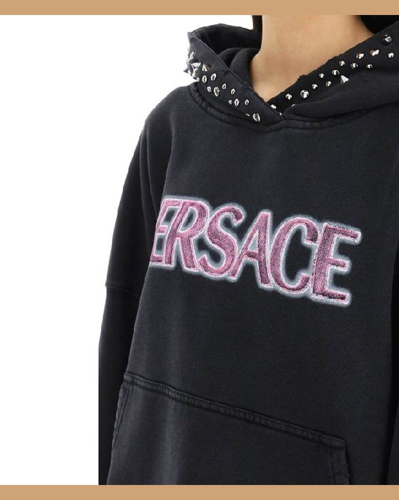 Versace Black Cotton Sweatshirt
