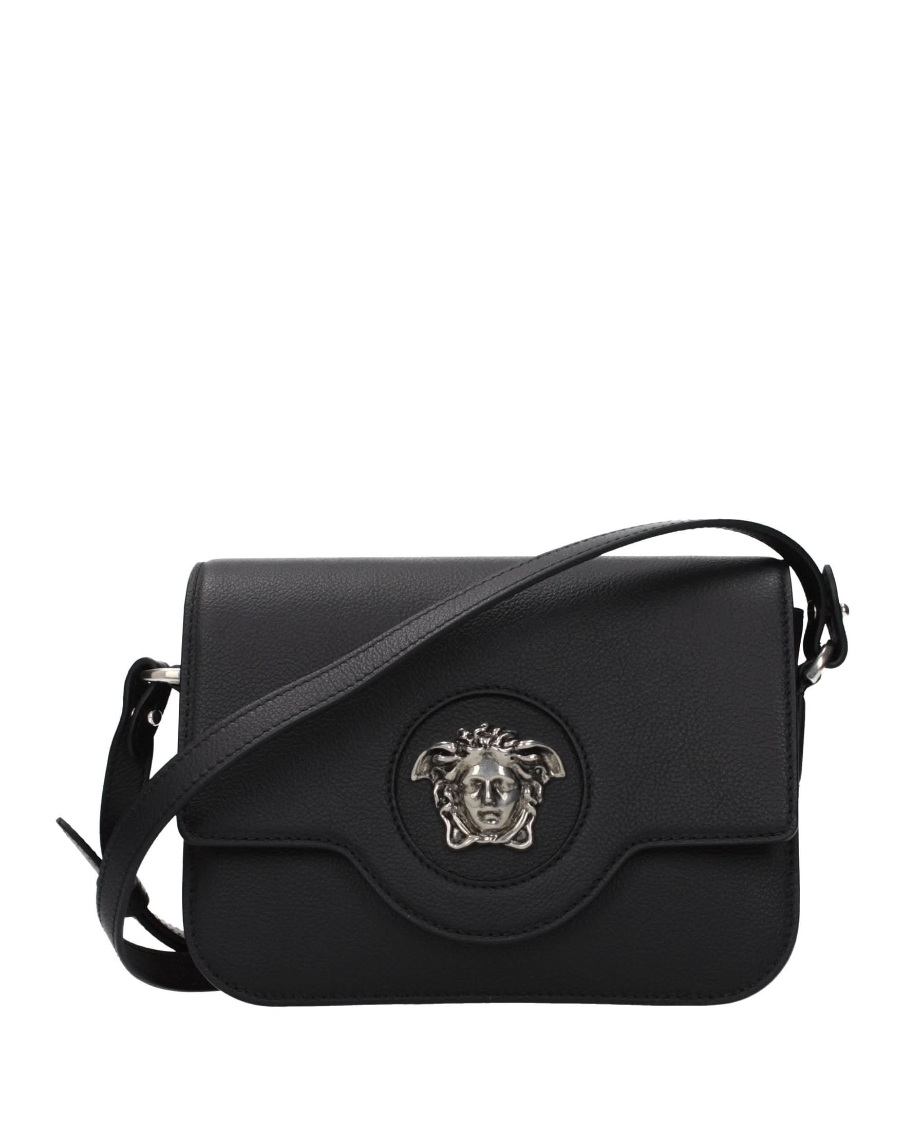 Versace Black Leather Crossbody Bag Glam Steals